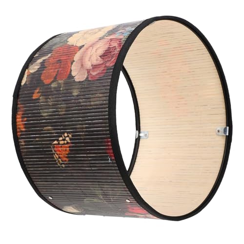 FONDOTIN Lampenschirm mit Blumenmuster Vintage Lampenabdeckung Deckenleuchte Wohnkultur Blütenmotiv Vielseitiger Lampenschirm für Wohnzimmer Schlafzimmer von FONDOTIN