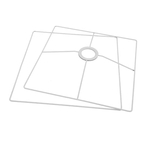 FONDOTIN Lampenschirmhalter Quadratisch Lampenschirmring aus Robustem Eisen für Steh und Deckenlampen DIY Lampenschirmrahmen Vielseitig und Langlebig FONDOTIN Lampenschirmhalter Quadratisch Lampenschirmring aus Robustem Eisen für Steh und Deckenlampen DIY Lampenschirmrahmen Vielseitig und Langlebig von FONDOTIN