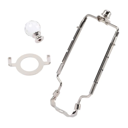FONDOTIN Lampenschirmhalterung Verstellbar Stufige Lampenhalter Ersatzteil für Tisch und Stehlampen Dekorative Lampenfassung Zubehör Silber für DIY Lampenprojekte von FONDOTIN