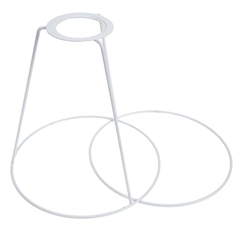 FONDOTIN Lampenschirmrahmen Drahtkörbchen DIY Lampenschirmgestell Øcm Höhe für Tischlampe Dekorativ Robust Einfach zu Montieren von FONDOTIN