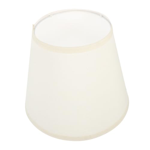FONDOTIN Leinen Lampenschirm Halbrund Tischlampe Fassung Beige Schlafzimmer Wohnzimmer Deko Stoff Lampenschirm Kleine Stehlampe Nachttischlampe Wohnlich Vielseitig Einsetzbar von FONDOTIN