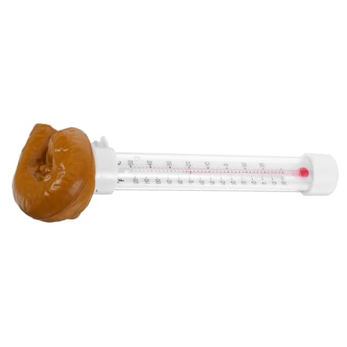 FONDOTIN Lustiges Schwimmendes Poop Pool Thermometer Wetterfestes Wasserthermometer mit Präzisem Sensor für Innen und Außenbereiche für Schwimmbäder und Aquarien von FONDOTIN