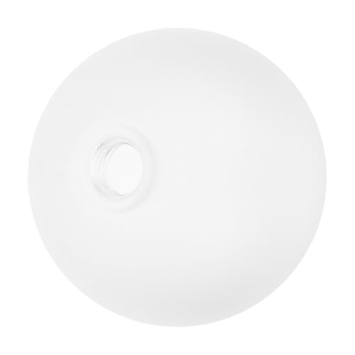 FONDOTIN Mattweißer Glas Lampenschirm Kugel Form Ø mit Öffnung und Belüftung Frosted Globe Lampenschirm für Pendelleuchten Tischlampen und Wandleuchten im Nordischen Stil von FONDOTIN