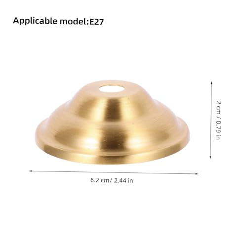 FONDOTIN Messing Lampenhalter Flach Lampenfassung Halter Robust Zweite Deckenmontage für Wohnzimmer Schlafzimmer Stabile Metalllampenteile Dekorativ von FONDOTIN