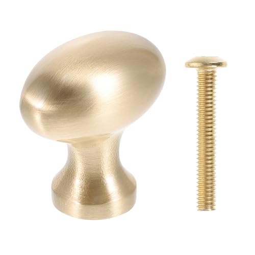 FONDOTIN Messing Schrankknopf Rund Modern Stil Langlebiger Kleiderschrank Kommodenknauf Robustes Möbelgriff Ersatz Geeignet für Türen Schrankschubladen Einfache Montage von FONDOTIN