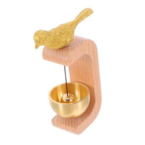 FONDOTIN Messing Türklingel mit Magnetbasis Langlebige Haustürglocke für Garten Balkon und Kühlschrank Vielseitige Türdekoration mit Klarem Angenehmem Klang Einfache Befestigung von FONDOTIN