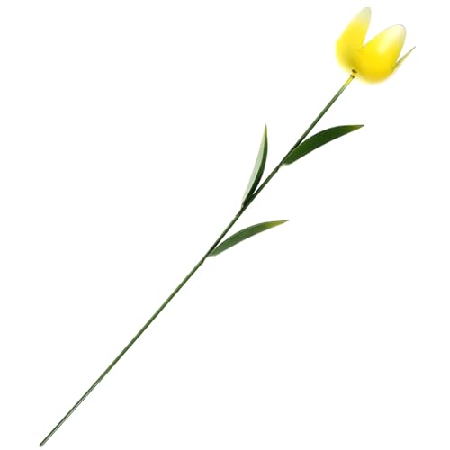 FONDOTIN Metall Gartenstecker Tulpen Deko Robust Wetterfest Frühling Garten Blumenstecker für Außenbereich und Rasen Lebensechte Metallblume Gartendekoration von FONDOTIN