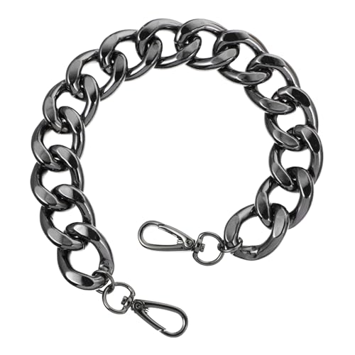 FONDOTIN Metalltaschenkette Breit DIY Ersatzschulterriemen Damen Handtaschen Zubehör mit Abnehmbaren Karabinern Stilvolle Robuste Schulterkette für Modische Taschen FONDOTIN Metalltaschenkette Breit DIY Ersatzschulterriemen Damen Handtaschen Zubehör mit Abnehmbaren Karabinern Stilvolle Robuste Schulterkette für Modische Taschen von FONDOTIN