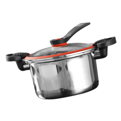 FONDOTIN Mikrodruck Schnellkochtopf Multifunktionaler Suppentopf für Induktionsherde und Gasherde Ergonomische Doppelgriffe Hitzebeständig mit Glasdeckel zum Schnellen Kochen und FONDOTIN Mikrodruck Schnellkochtopf Multifunktionaler Suppentopf für Induktionsherde und Gasherde Ergonomische Doppelgriffe Hitzebeständig mit Glasdeckel zum Schnellen Kochen und von FONDOTIN