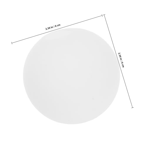 FONDOTIN Milchglas Kugel Lampenschirm Opak Rund Frosted Glas Lampenabdeckung Ersatzschirm Für Stehleuchte Weiche Lichtstreuung Stilvoll Robust von FONDOTIN