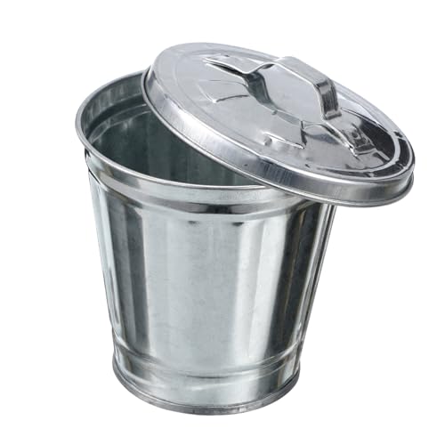 FONDOTIN Mini Desktop Abfalleimer aus Robustem Tragbarer Schreibtisch mülleimer ohne Deckel Multifunktionaler Aufbewahrungsbehälter für Büro Zuhause als Blumentopf und Papierkorb Geeignet von FONDOTIN