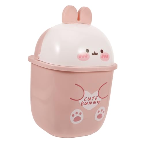 FONDOTIN Mini Desktop Mülleimer mit Deckel Süßer Cartoon Hasen Abfalleimer Kompakter Tischabfalleimer für Büro Schlafzimmer Geruchsdicht und Vielseitig als Aufbewahrungsbox Geeignet FONDOTIN Mini Desktop Mülleimer mit Deckel Süßer Cartoon Hasen Abfalleimer Kompakter Tischabfalleimer für Büro Schlafzimmer Geruchsdicht und Vielseitig als Aufbewahrungsbox Geeignet von FONDOTIN
