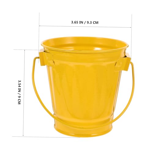 FONDOTIN Mini Metall Mülleimer aus Robustem mit Kreativem Design Multifunktional als Papierkorb Blumentopf und Stifthalter für Schreibtisch Wohnzimmer Schlafzimmer und und Langlebig von FONDOTIN