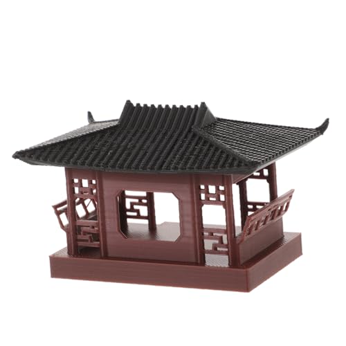 FONDOTIN Miniatur Pavillon Dekoration aus Vielseitiges Gartendeko Ornament für Aquarium Bonsai und Mikro Landschaft Leicht und Sicher Geeignet für Innen Außenbereich von FONDOTIN