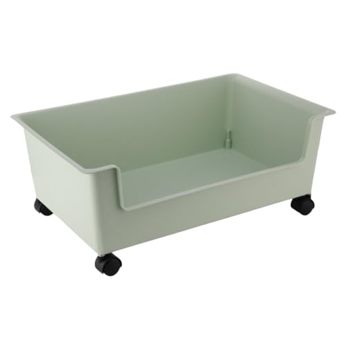 FONDOTIN Mobiler Bücherbox Aufbewahrungsbehälter mit Rädern Kleiner Sundries Storage Container für Bücher und Schreibtisch Mobiles Regal für Studentenwohnheim und Büro von FONDOTIN