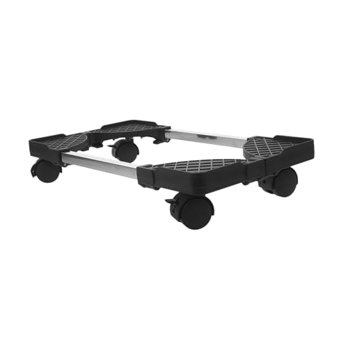 FONDOTIN Mobiler PC Tower Ständer mit Verstellbarer CPU Halter für Schreibtisch Schwarzer Ausziehbarer Computer Stand Langlebig und Praktisch für Flexible Platzierung von FONDOTIN