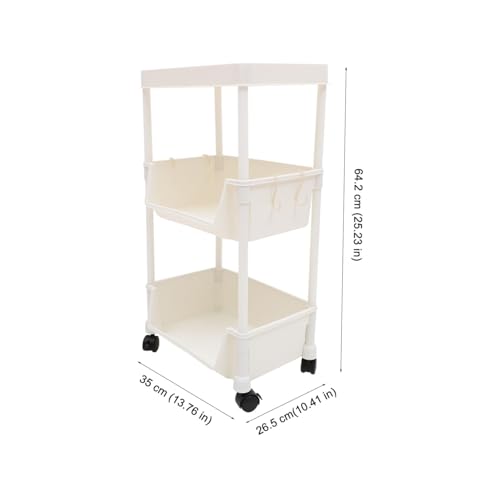 FONDOTIN Mobiles Bücherregal mit Universalrollen Drehbarer Aufbewahrungswagen für Zuhause Stabiler Mehrlagiger Stauraum für Bücher und Ordner Platzsparend und Einfach zu Verschieben FONDOTIN Mobiles Bücherregal mit Universalrollen Drehbarer Aufbewahrungswagen für Zuhause Stabiler Mehrlagiger Stauraum für Bücher und Ordner Platzsparend und Einfach zu Verschieben von FONDOTIN