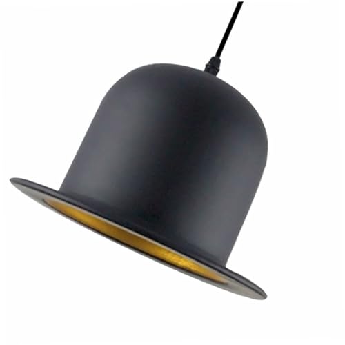 FONDOTIN Moderne Deckenlampe Schwarz Aluminium Pendelleuchte Vintage Stil Runde Form Esszimmer Beleuchtung Robust Einfache Montage Designer Hängelampe für Restaurant Wohnzimmer FONDOTIN Moderne Deckenlampe Schwarz Aluminium Pendelleuchte Vintage Stil Runde Form Esszimmer Beleuchtung Robust Einfache Montage Designer Hängelampe für Restaurant Wohnzimmer von FONDOTIN