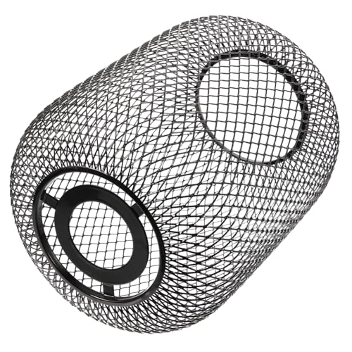FONDOTIN Moderner Metall Lampenschirm aus Schwarzem Eisen Drahtgeflecht Schmaler Lampenabdeckung Ersatz für Schlafzimmer Restaurant und Büro Dekorative Deckenleuchte mit Offenem Boden von FONDOTIN