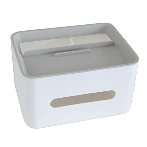FONDOTIN Multifunktionale Tissue Box aus Hochwertigem Staubdichter Taschentuchhalter und Praktischer Aufbewahrungsbehälter für Desktop Wohnzimmer und Büro Stilvolle Grauweiße FONDOTIN Multifunktionale Tissue Box aus Hochwertigem Staubdichter Taschentuchhalter und Praktischer Aufbewahrungsbehälter für Desktop Wohnzimmer und Büro Stilvolle Grauweiße von FONDOTIN