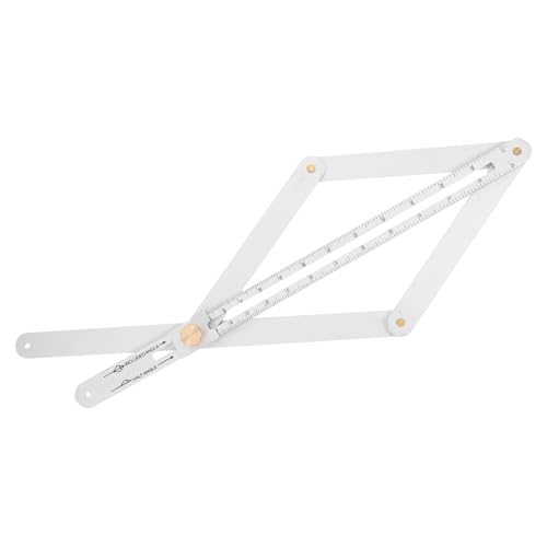 FONDOTIN Multifunktionaler Winkelmesser aus Edelstahl für Holzbearbeitung Präzises Gehrungsmessgerät und Anreißwerkzeug Langlebiges Miter Measuring Tool für Fliesen und Robustes Messgerät von FONDOTIN