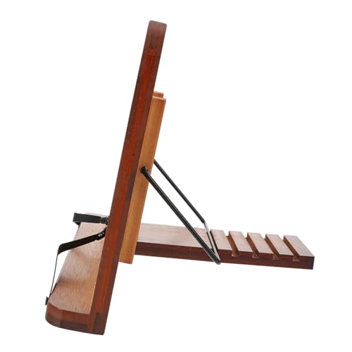 FONDOTIN Multifunktionales Bambus leseregal mit Clip Verstellbarer Desktop bücherständer für Bücher Musik und Dokumente Ergonomischer Lesehalter für Studenten und Bürogebrauch von FONDOTIN