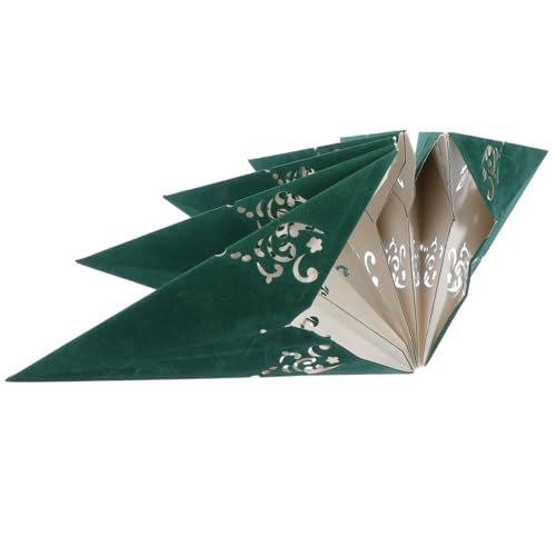 FONDOTIN Nordischer Papierstern Lampenschirm Grün Langlebiger Lampenschirm aus Premium Papier Dekorative Diffuse Beleuchtung für Wohnzimmer Barrierefreie Deckenleuchte für Hochzeit und von FONDOTIN