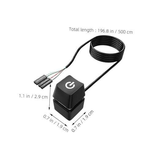 FONDOTIN PC Power Button Verlängerungskabel Robustes Abs Kupfer Kabel Flexibler Desktop Einschaltknopf Einfache Installation für PC Netzschalter Geeignet für Büro und Zuhause FONDOTIN PC Power Button Verlängerungskabel Robustes Abs Kupfer Kabel Flexibler Desktop Einschaltknopf Einfache Installation für PC Netzschalter Geeignet für Büro und Zuhause von FONDOTIN