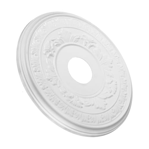 FONDOTIN PU Deckenrosette Weiß Robuste Vielseitige Deckenblende für Wohn und Geschäftsräume Dekorative Geprägte Zierplatte zur Stilvollen LED Deckenleuchten und Kronleuchter Aufwertung FONDOTIN PU Deckenrosette Weiß Robuste Vielseitige Deckenblende für Wohn und Geschäftsräume Dekorative Geprägte Zierplatte zur Stilvollen LED Deckenleuchten und Kronleuchter Aufwertung von FONDOTIN