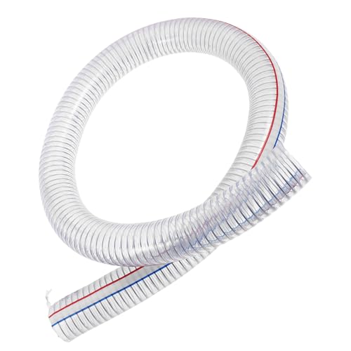 FONDOTIN PVC Stahlseil Schlauch Flexibel Innen ø Transparent Verstärkt für Wasser Öl Industrie Landwirtschaft Robust und Druckbeständig von FONDOTIN