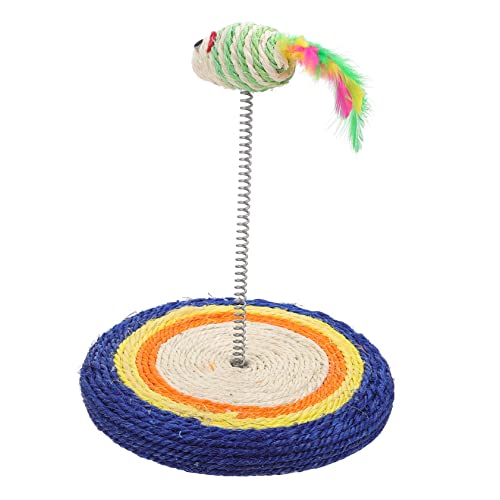 FONDOTIN Pet Scratch Board with Spring Design Interactive Cat Toy for Fun and Play and Material for Cats to Scratch and Relax FONDOTIN Pet Scratch Board with Spring Design Interactive Cat Toy for Fun and Play and Material for Cats to Scratch and Relax von FONDOTIN