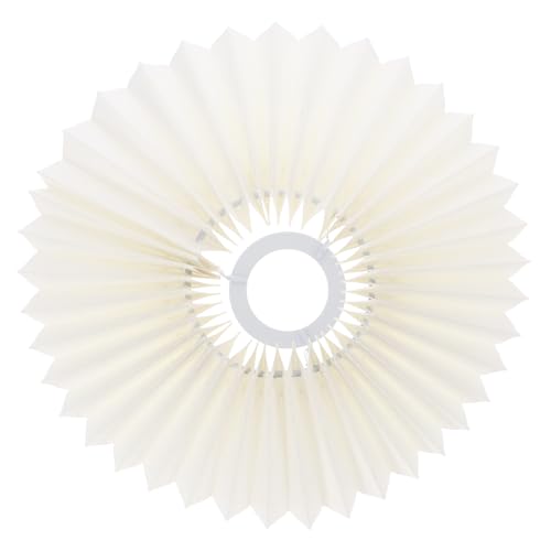 FONDOTIN Plissee Lampenschirm Beige Tischlampenschirm mit Einfachem DIY Montage Wohnliche Beleuchtung Augenschonend Langlebig für Wohnzimmer Schlafzimmer Büro FONDOTIN Plissee Lampenschirm Beige Tischlampenschirm mit Einfachem DIY Montage Wohnliche Beleuchtung Augenschonend Langlebig für Wohnzimmer Schlafzimmer Büro von FONDOTIN