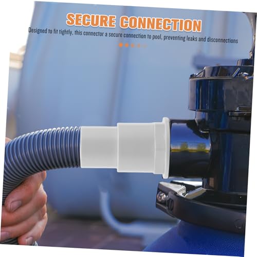 FONDOTIN Pool Schlauchadapter aus Robustem Kunststoff Flexibler Skimmer Anschluss Installieren Langlebiger Pool Filter Verbinder für Effiziente Wasserfiltration Kompatibel mit Poolzubehör von FONDOTIN