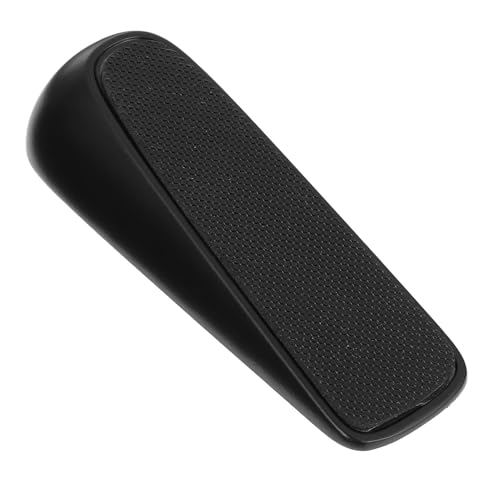 FONDOTIN Praktischer Türstopper aus Zinklegierung und Silikon Nagelfrei Kratzfest Sicherer Türfeststeller für Zuhause und Büro Schützt vor Einklemmen und Hält Türen Sicher Offen Schwarz von FONDOTIN