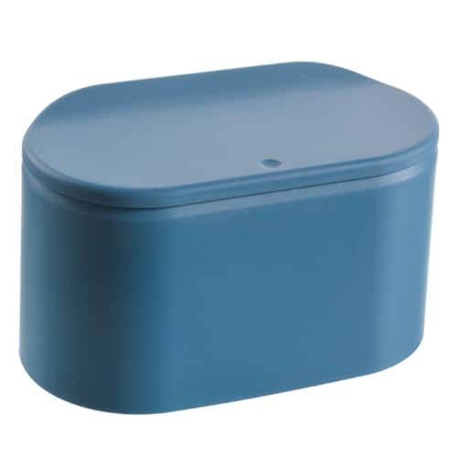 FONDOTIN Press Button Mülleimer Kunststoff Quadratisch mit Deckel Blau für Schreibtisch Wohnzimmer Geruchsdicht Langlebig Einfach zu Bedienen FONDOTIN Press Button Mülleimer Kunststoff Quadratisch mit Deckel Blau für Schreibtisch Wohnzimmer Geruchsdicht Langlebig Einfach zu Bedienen von FONDOTIN