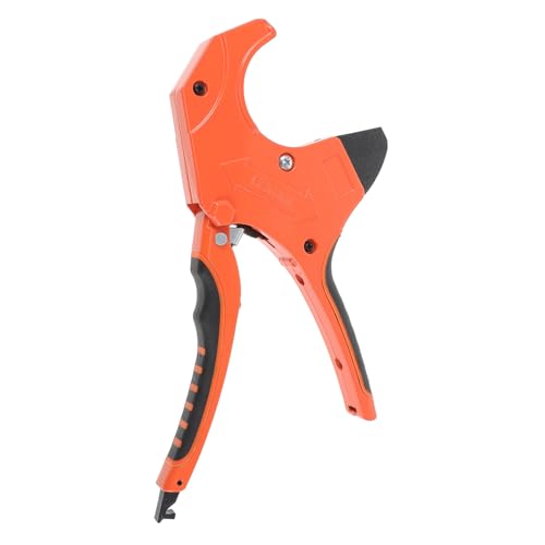 FONDOTIN Ratschen PVC Schlauchschneider aus Aluminiumlegierung Langlebiger Kunststoffrohrschneider mit Ergonomischer Gummigriff für Pex PVC Ppr Rohrleitungen für Heimwerker und von FONDOTIN