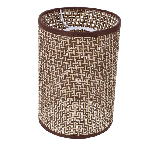FONDOTIN Rattan Lampenschirm Schmaler Natürlicher Lampenschirm für Tischlampen Vielseitig Einsetzbar Schlafzimmer Wohnzimmer Büro für Warmes von FONDOTIN