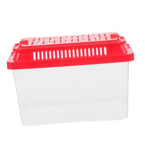 FONDOTIN Reptilien Fütterungsbox Tragbarer Transparenter Schildkröten und Fischbehälter aus Strapazierfähigem PP Material mit Einzigartigem Deckeldesign zur Vermeidung von Ausbrüchen und FONDOTIN Reptilien Fütterungsbox Tragbarer Transparenter Schildkröten und Fischbehälter aus Strapazierfähigem PP Material mit Einzigartigem Deckeldesign zur Vermeidung von Ausbrüchen und von FONDOTIN