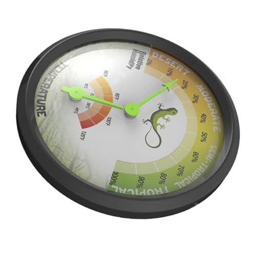 FONDOTIN Reptilien Thermometer und Hygrometer Mechanisches Messgerät für Temperatur und Luftfeuchtigkeit Batteriefrei für Terrarien und Haustierboxen FONDOTIN Reptilien Thermometer und Hygrometer Mechanisches Messgerät für Temperatur und Luftfeuchtigkeit Batteriefrei für Terrarien und Haustierboxen von FONDOTIN