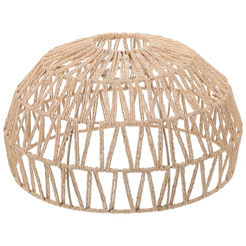 FONDOTIN Retro Lampenschirm aus Gewebtem Papierseil Hitzebeständig und Farbecht Vintage Lichtabdeckung für Decken Steh Wandleuchten für Küche Esszimmer und Wohnzimmer Installieren FONDOTIN Retro Lampenschirm aus Gewebtem Papierseil Hitzebeständig und Farbecht Vintage Lichtabdeckung für Decken Steh Wandleuchten für Küche Esszimmer und Wohnzimmer Installieren von FONDOTIN