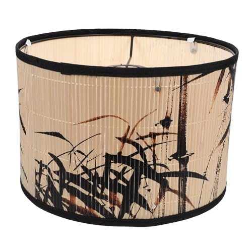 FONDOTIN Retro Pendellampe Lampenschirm Hängende Deckenleuchte Vintage Stil für Wohnzimmer Bars und Esszimmer Handgefertigter Lampenschirm aus Natürlichem Kompakte Dekorativ und Warm FONDOTIN Retro Pendellampe Lampenschirm Hängende Deckenleuchte Vintage Stil für Wohnzimmer Bars und Esszimmer Handgefertigter Lampenschirm aus Natürlichem Kompakte Dekorativ und Warm von FONDOTIN