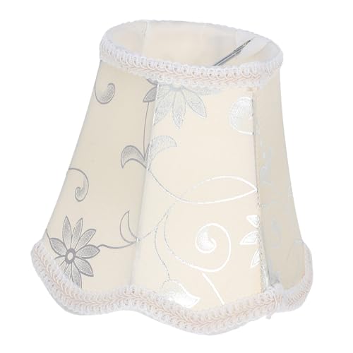 FONDOTIN Retro Stoff Lampenschirm für Kronleuchter und Wandlampen Flanellbezogen Weicher Lichtschutz Langlebige Haushaltslampenabdeckung Geeignet für Schlafzimmer und Wohnzimmer von FONDOTIN