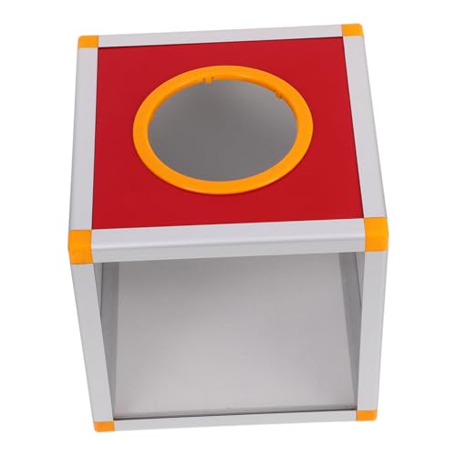 FONDOTIN Rote Raffle Ball Box mit Transparentem Fenster Multifunktionale Lostrommel Vorschlags und Spendenbox für Partys Einfache mit Schrauben und Schraubenzieher von FONDOTIN