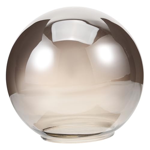 FONDOTIN Runder Glasschirm Lampenschirm Kugelform Ersatz für Pendelleuchte Wohnzimmer Kronleuchter Dekorative Glaskugel mit Feiner Textur und Sicherer Verarbeitung Ømm Rauchgrau FONDOTIN Runder Glasschirm Lampenschirm Kugelform Ersatz für Pendelleuchte Wohnzimmer Kronleuchter Dekorative Glaskugel mit Feiner Textur und Sicherer Verarbeitung Ømm Rauchgrau von FONDOTIN