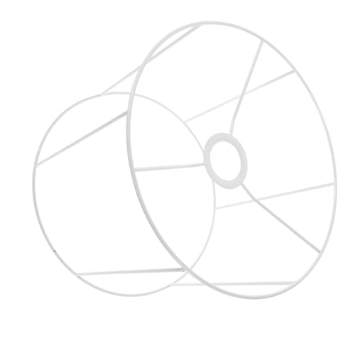 FONDOTIN Runder Lampenständer Metall Lampenschirmrahmen Käfig Lampenschirm DIY Halterung Lampenschirm Stützrahmen Lampenzubehör Kleines Lampenschirmzubehör Lampenfassung von FONDOTIN