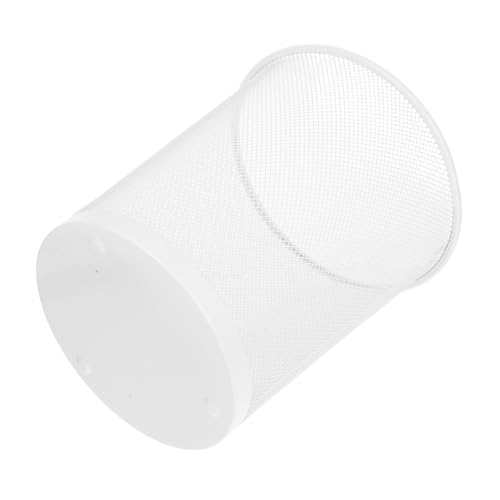 FONDOTIN Runder Metall Abfalleimer mit Großem Fassungsvermögen Minimalistisches Eisenkunst Design Robuster Desktop Mülleimer für Büro Schlafzimmer und Wohnräume Langlebiger Drahtkorb für von FONDOTIN