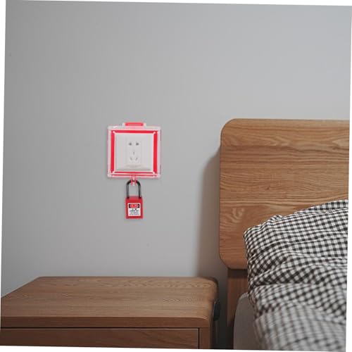 FONDOTIN Schalter Schutzabdeckung mit Vorhängeschloss für Wandlichtschalter Kindersicherung Einfache Montage Schutz vor Fehlbedienung in Haushalt und Büro FONDOTIN Schalter Schutzabdeckung mit Vorhängeschloss für Wandlichtschalter Kindersicherung Einfache Montage Schutz vor Fehlbedienung in Haushalt und Büro von FONDOTIN