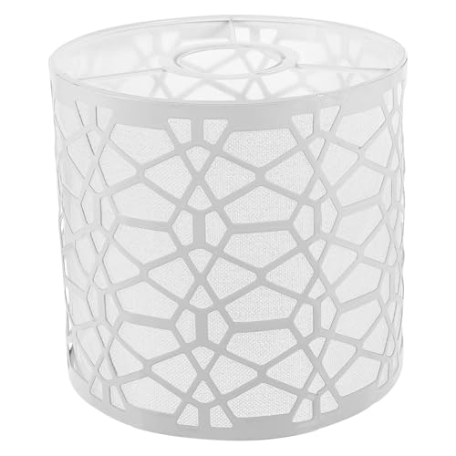 FONDOTIN Schraubfassung Lampenschirm Weiß Wasserwürfel Stil Tischlampe Lampenschirm Ersatz Dekorativ Einfaches Design Leicht Montage Schlafzimmer Wohnzimmer von FONDOTIN