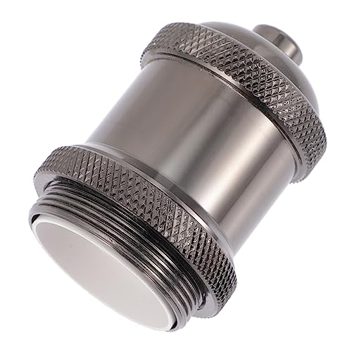 FONDOTIN Schraubfassung Lampensockel Vintage Pendelleuchte Lampenfassung mit Gewindestruktur Einfache Deckenmontage Langlebige Lichtfassung für LED Glühbirnen Schwarz FONDOTIN Schraubfassung Lampensockel Vintage Pendelleuchte Lampenfassung mit Gewindestruktur Einfache Deckenmontage Langlebige Lichtfassung für LED Glühbirnen Schwarz von FONDOTIN