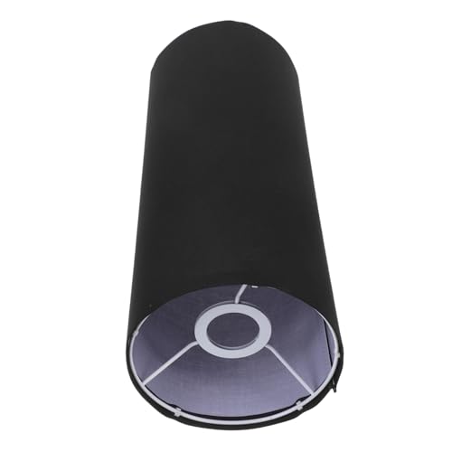 FONDOTIN Schwarzer Stoff-lampenschirm Zylinderform für Stehlampe Minimalistisches Design Weiches Licht Einfache Montage Runde Form für Wohnzimmer und Restaurantbeleuchtung FONDOTIN Schwarzer Stoff-lampenschirm Zylinderform für Stehlampe Minimalistisches Design Weiches Licht Einfache Montage Runde Form für Wohnzimmer und Restaurantbeleuchtung von FONDOTIN